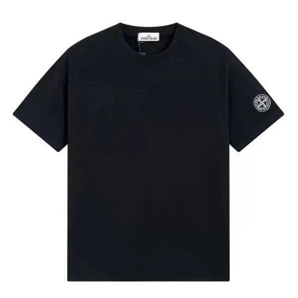 Stone Island Logo Patch T-Shirt Black - 1