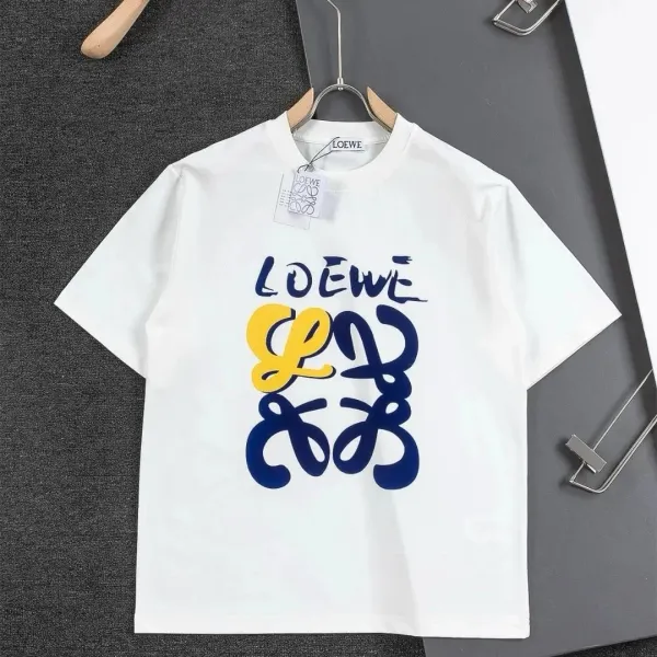Loewe Anagram Graphic Print White T-Shirt - 1