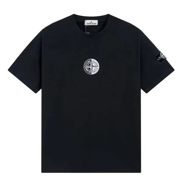Stone Island Compass Logo T-Shirt Navy - 1