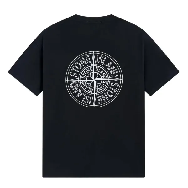 Stone Island Compass Logo T-Shirt Collection Black and White - 12