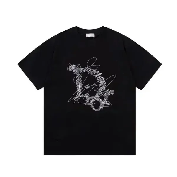 Dior Oblique Blue All-Over Print T-Shirt - 7
