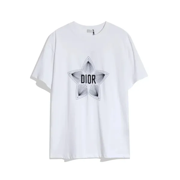 Dior Star Print White T-Shirt - 1