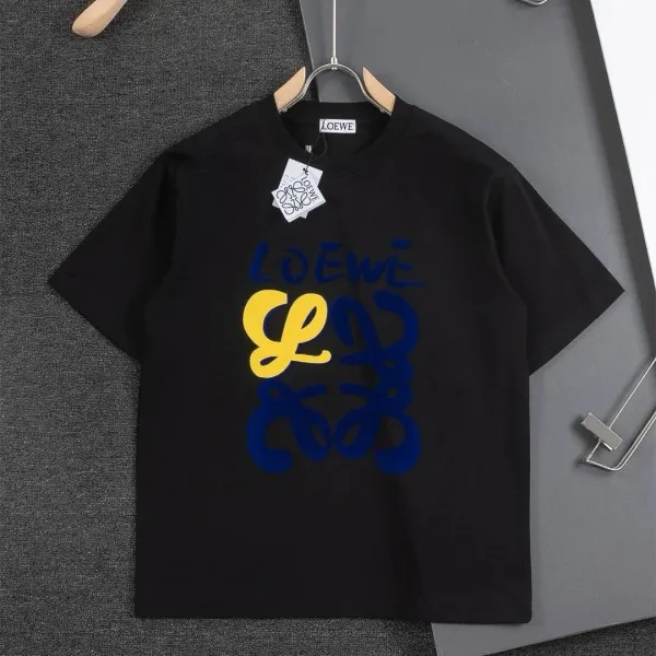 Loewe Graphic Logo Print Black T-Shirt - 1