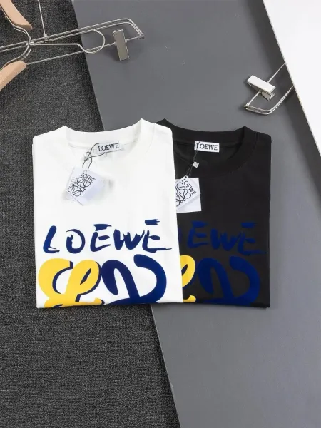 Loewe Embroidered Logo White T-Shirt - 4
