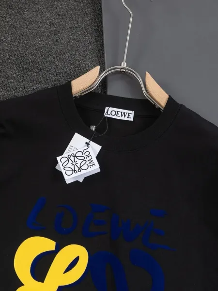 Loewe Embroidered Logo White T-Shirt - 6