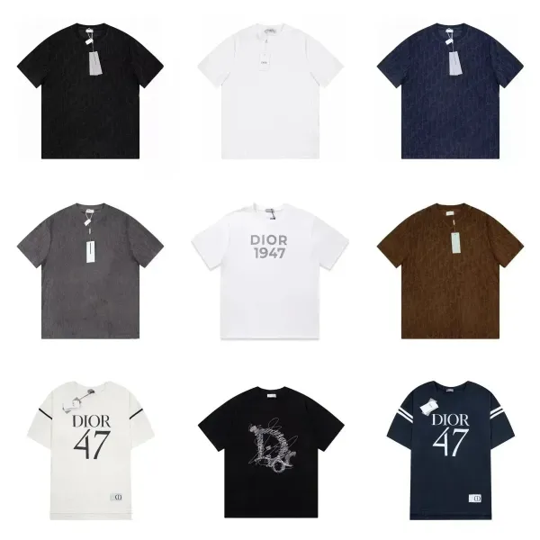 Dior Oblique Blue All-Over Print T-Shirt - 3
