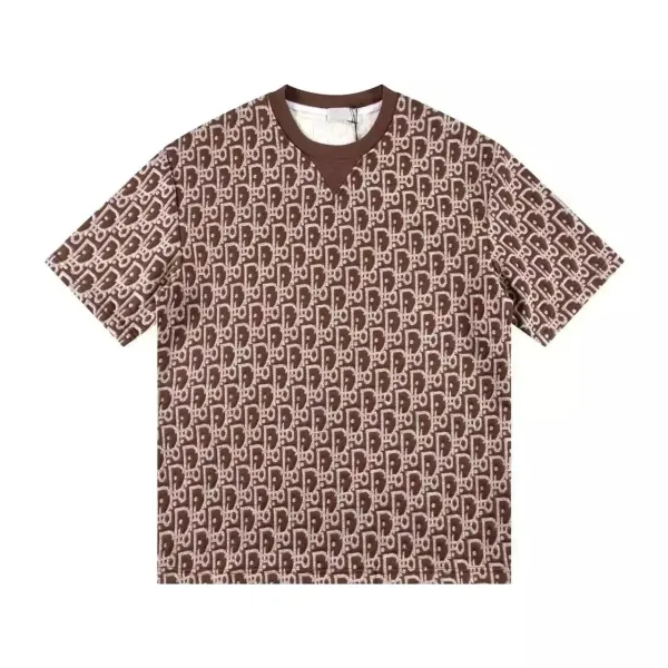 Dior Oblique Monogram Brown T-Shirt - 1