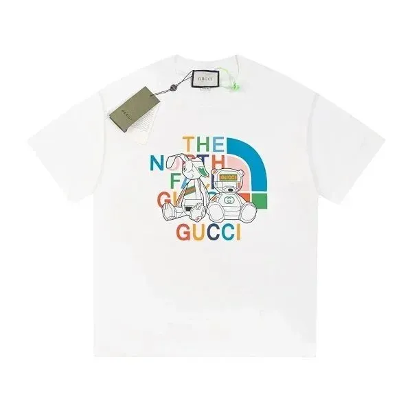 Gucci x The North Face Collaboration Graphic Print White T-Shirt - 1