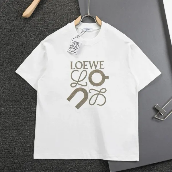 Loewe Anagram Logo White T-Shirt - 1