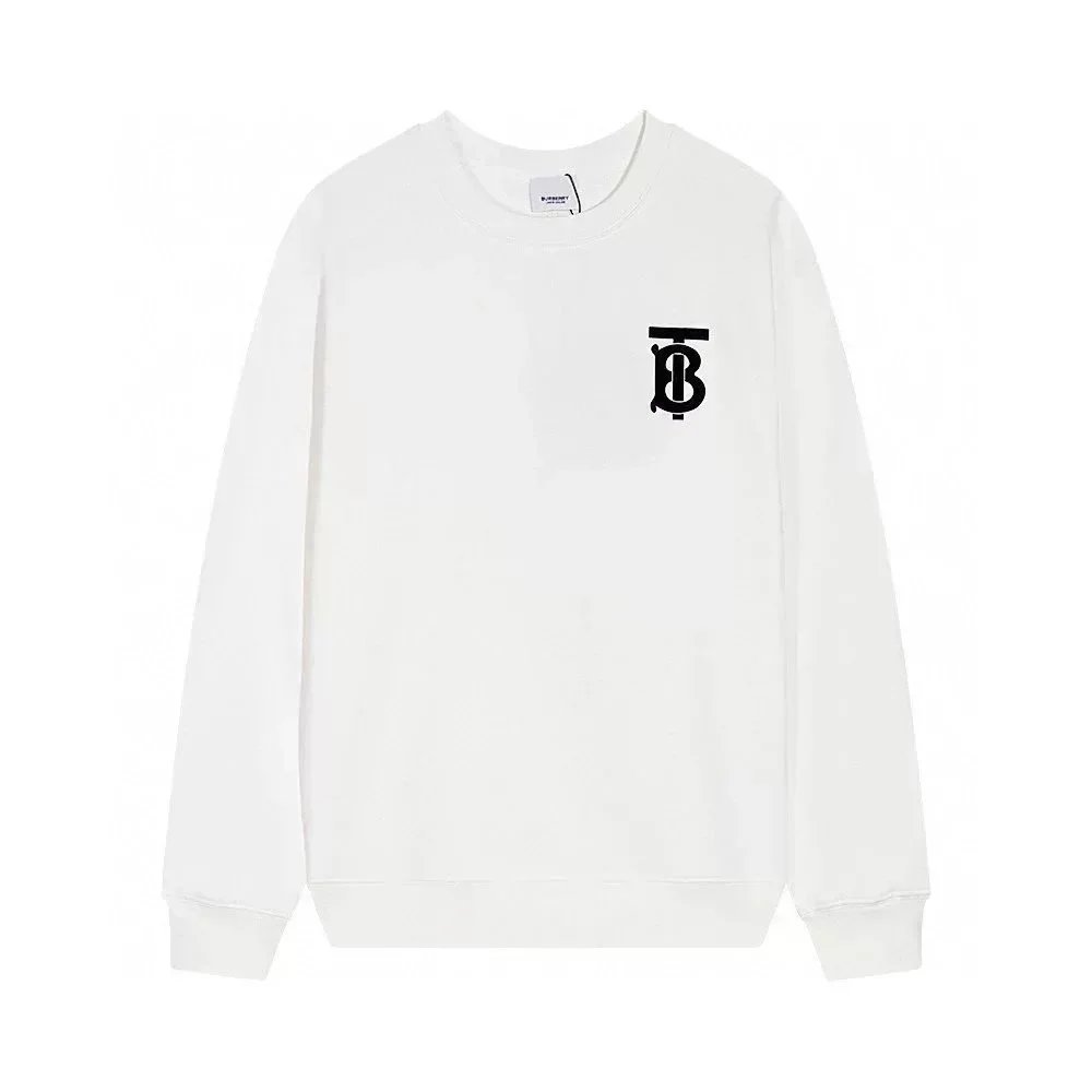 Burberry TB Monogram Logo Crewneck Sweatshirt White