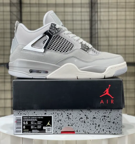 Air Jordan x KNCW Paris Air Jordan 4 Snorkel Slate/Vanilla/Coffee Liquor Sneakers - 13