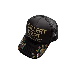 thumbnail for American trendy brand graffiti letter baseball cap wholesale curved brim hat for men and women
