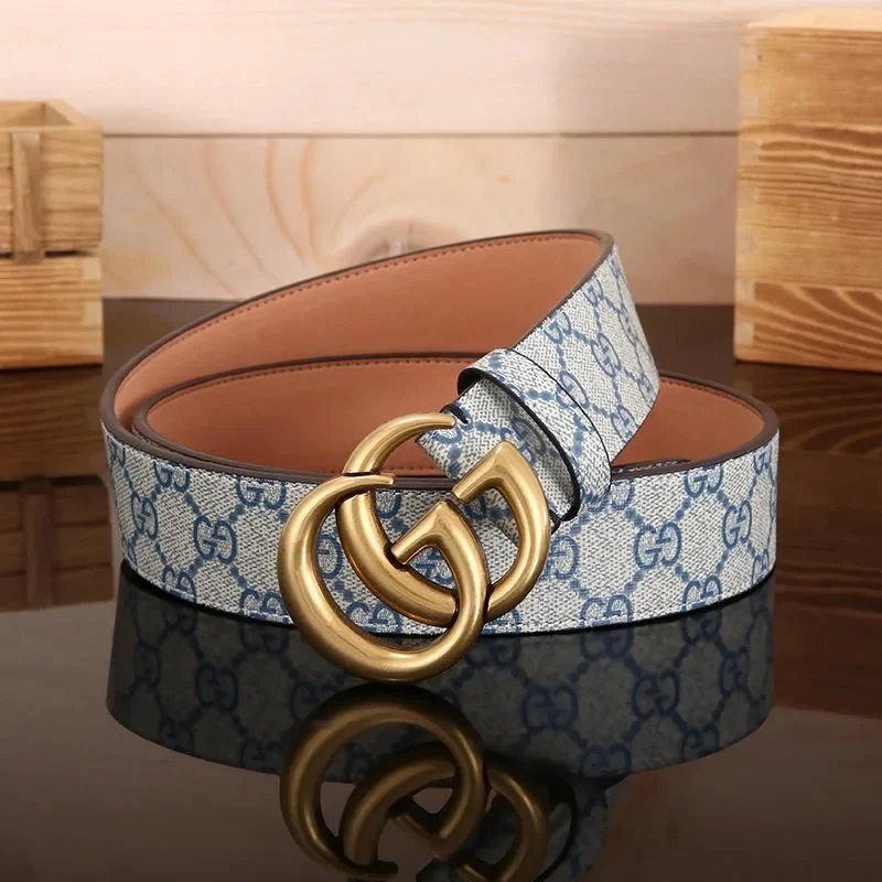 Antique Bronze Buckle White-Blue