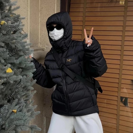 【 Distribution Area 】 Thorium Ar Black Gold Pork Rib Down Jacket 90 White Duck Down Windproof and Waterproof Pork Rib Jacket Hooded Lightweight Down Jacket sold out