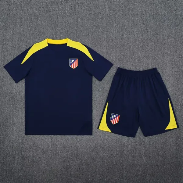 Atlético Madrid Training Kit Navy Yellow Jersey and Shorts - 1