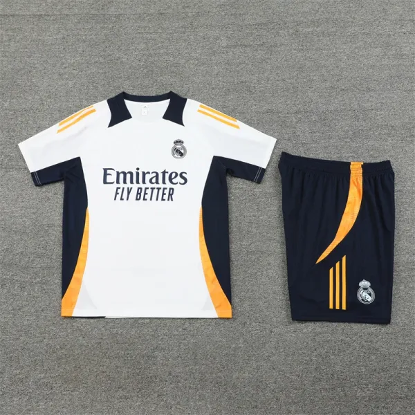 Real Madrid 2023-24 Third Kit White/Navy/Yellow Jersey Set - 1