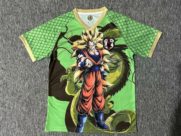 Design Dragon Ball Super Goku Graphic Jersey Green - 1