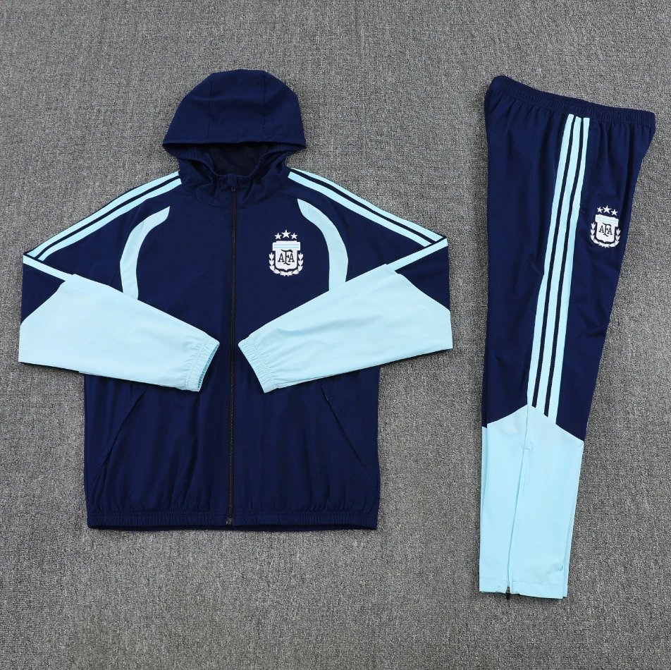 25 Argentine navy hooded windbreaker cover