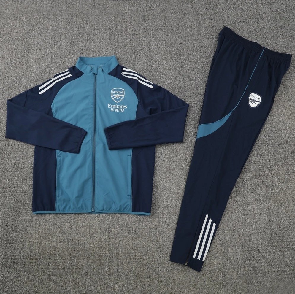 25 Arsenal Blue Windbreaker Set