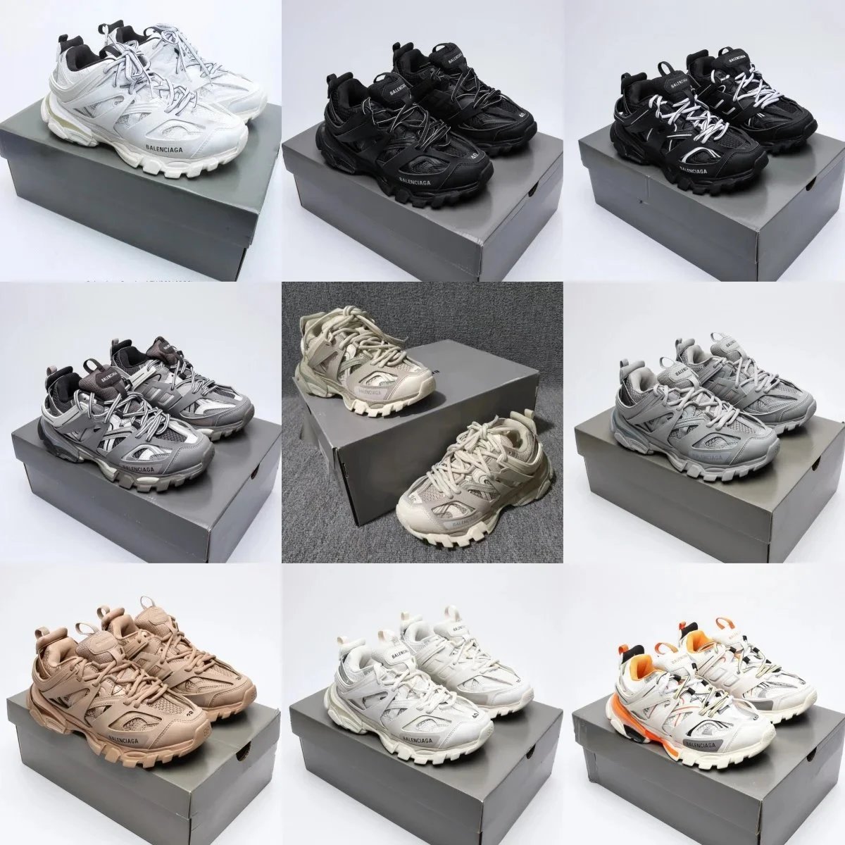 YG十年老厂頂级纯原立体感六层尼龙组合面公司级现货Balenciaga巴黎世家Track3.0巴黎世家Track3男女休闲运动高帮老爹鞋机甲鞋赛博朋克巴黎是家鞋子B