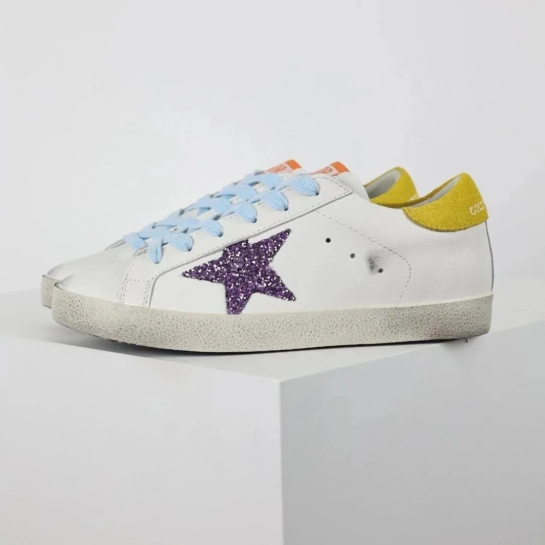 紫亮片星黄尾小脏鞋