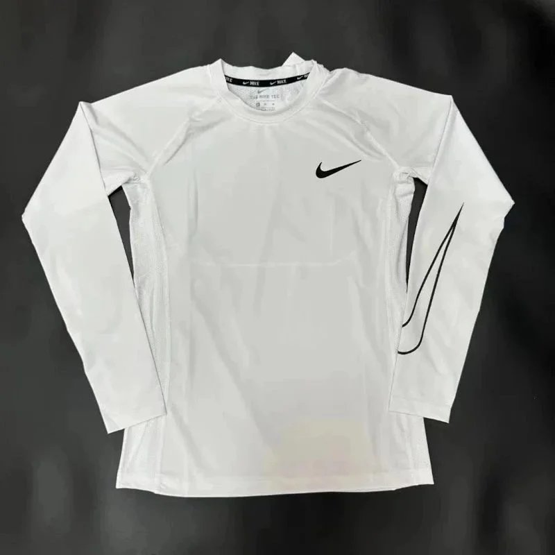 White long sleeved small logo