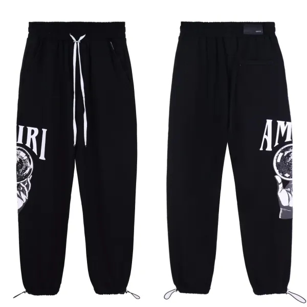 Amiri Cotton Terry Sweatpants Black - 27