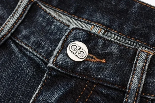 Unbranded Jeans Slim-fit five-pocket with decorative waistband trim product detail image 11