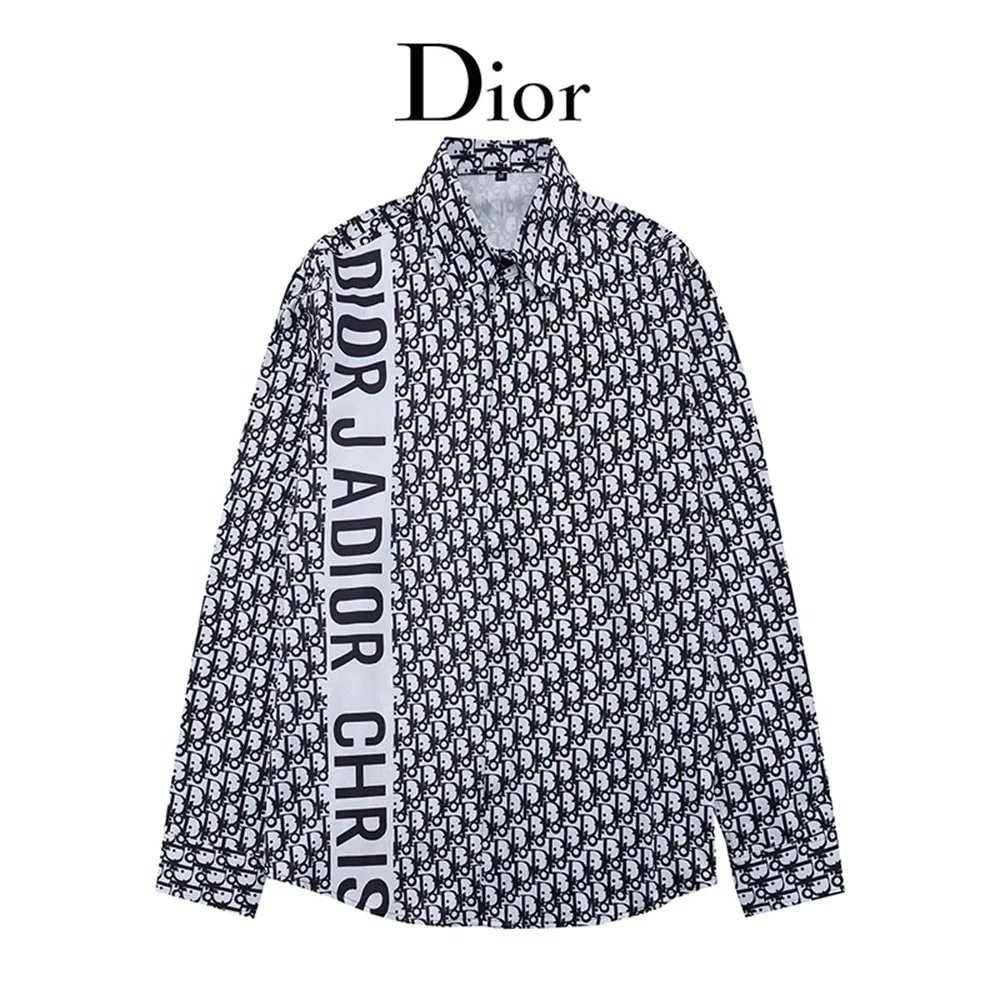 Dior Oblique Print Shirt Beige Multicolor - 26