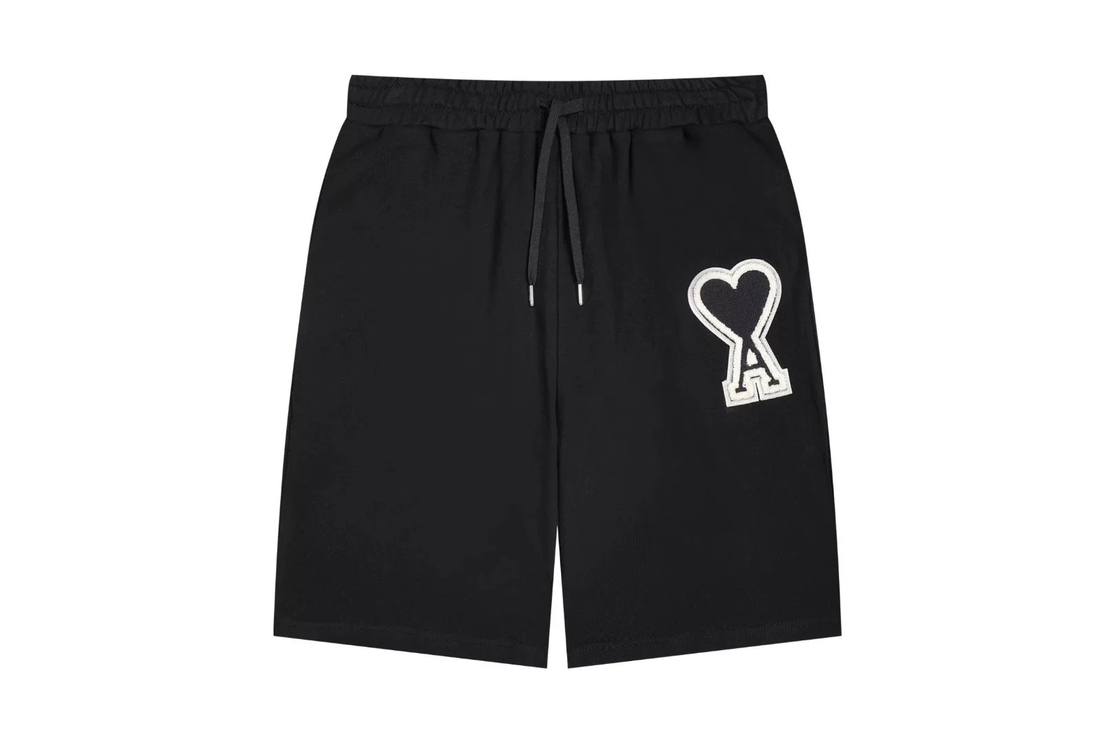 Ami Paris Heart Logo Shorts Beige - 41