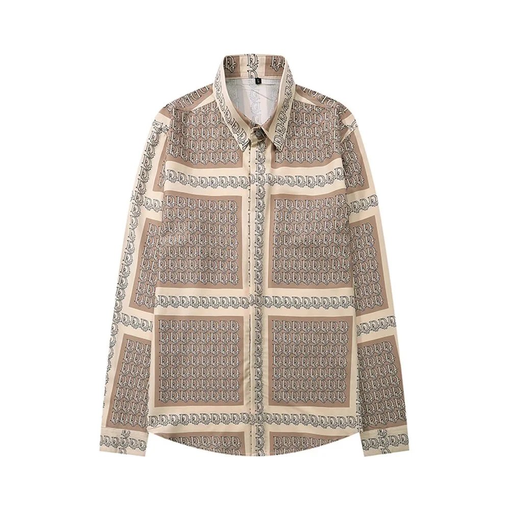 Dior Oblique Print Shirt Beige Multicolor - 31