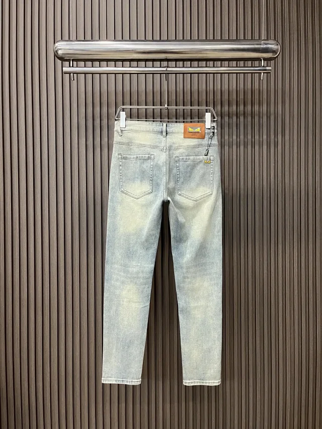 Fendi Jeans FF monogram straight-leg product detail image 24