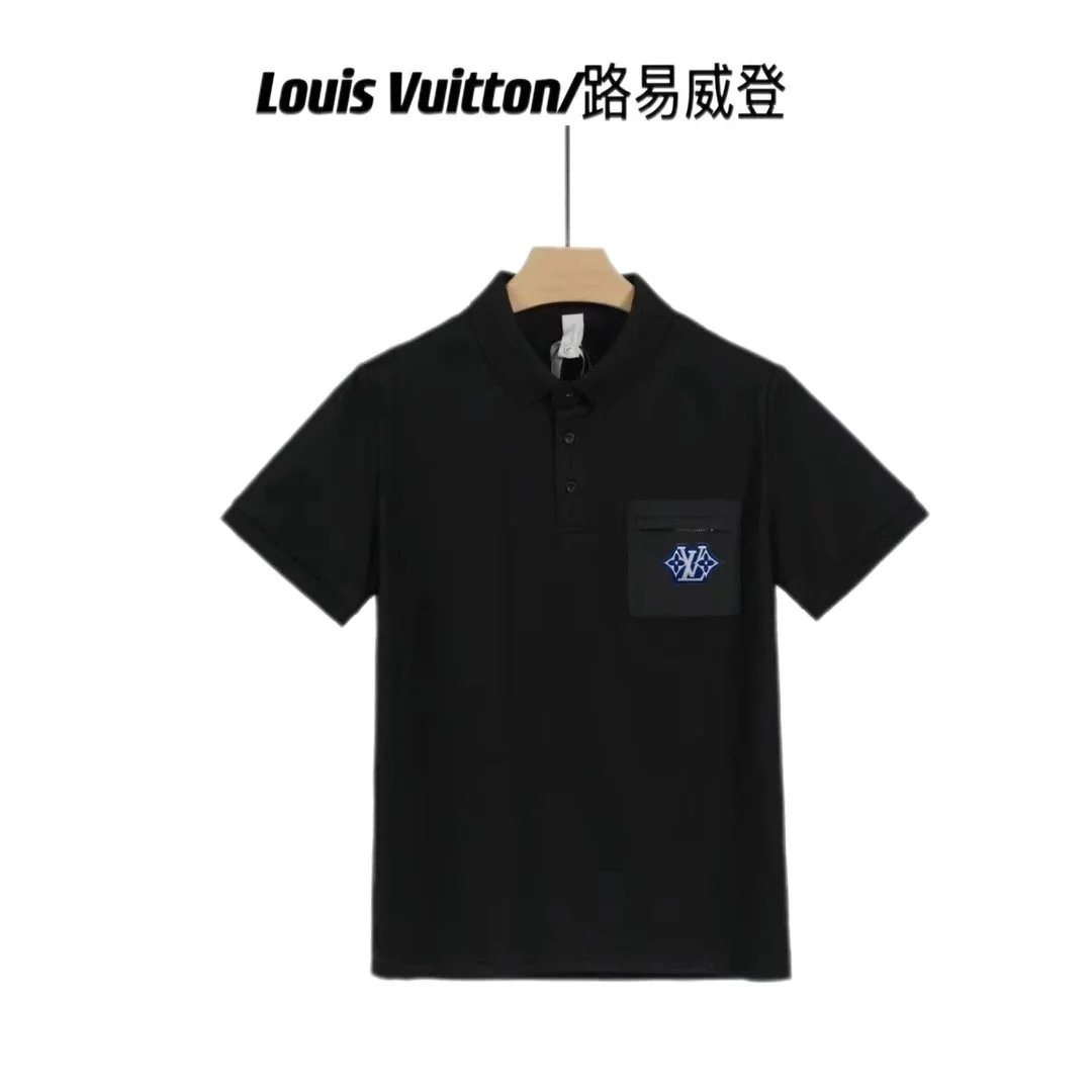 Louis Vuitton LV Monogram Embroidered White Polo Shirt Tops Polo - 16
