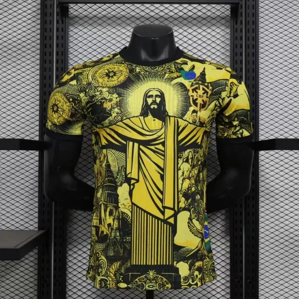 CBF x Artist Collaboration Christ the Redeemer Yellow Graphic Jersey - 15
