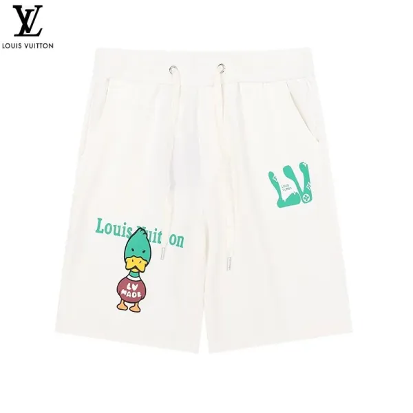 Louis Vuitton Monogram Watercolor Print Shorts Blue White - 17