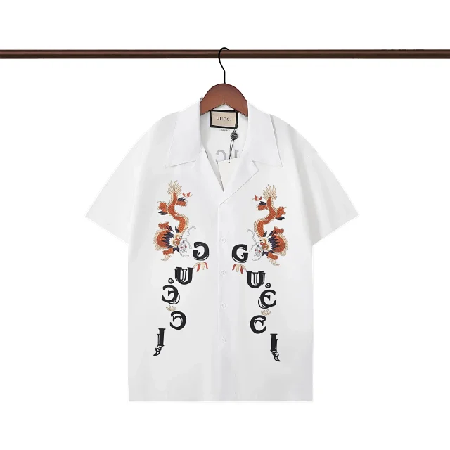 Gucci Shirts Printed Button-Up Shirt product detail image 22