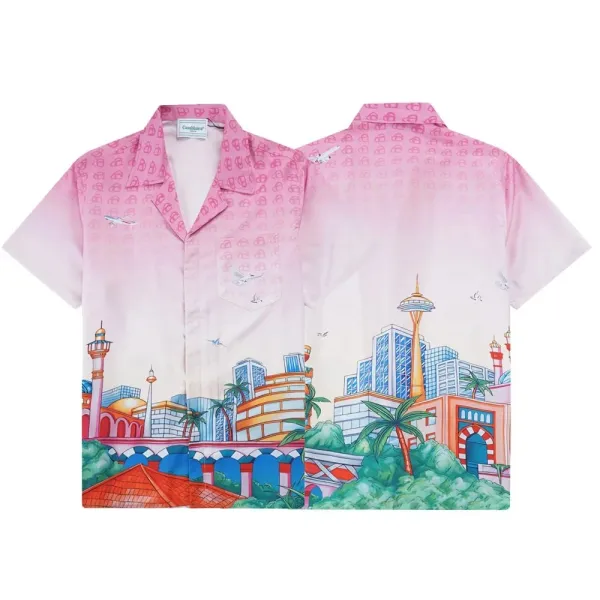 Casablanca Patterned Green Polo Shirt - 25