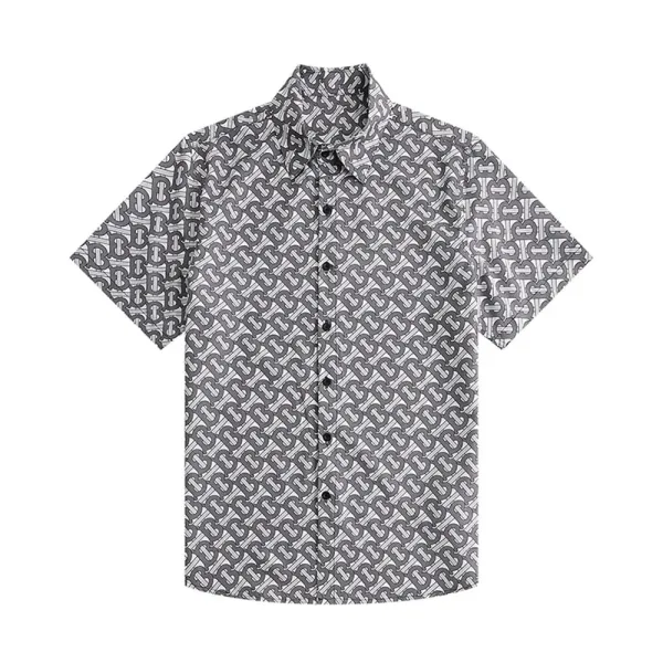 Burberry Check Print Short-Sleeve Shirt Orange Beige Black - 28