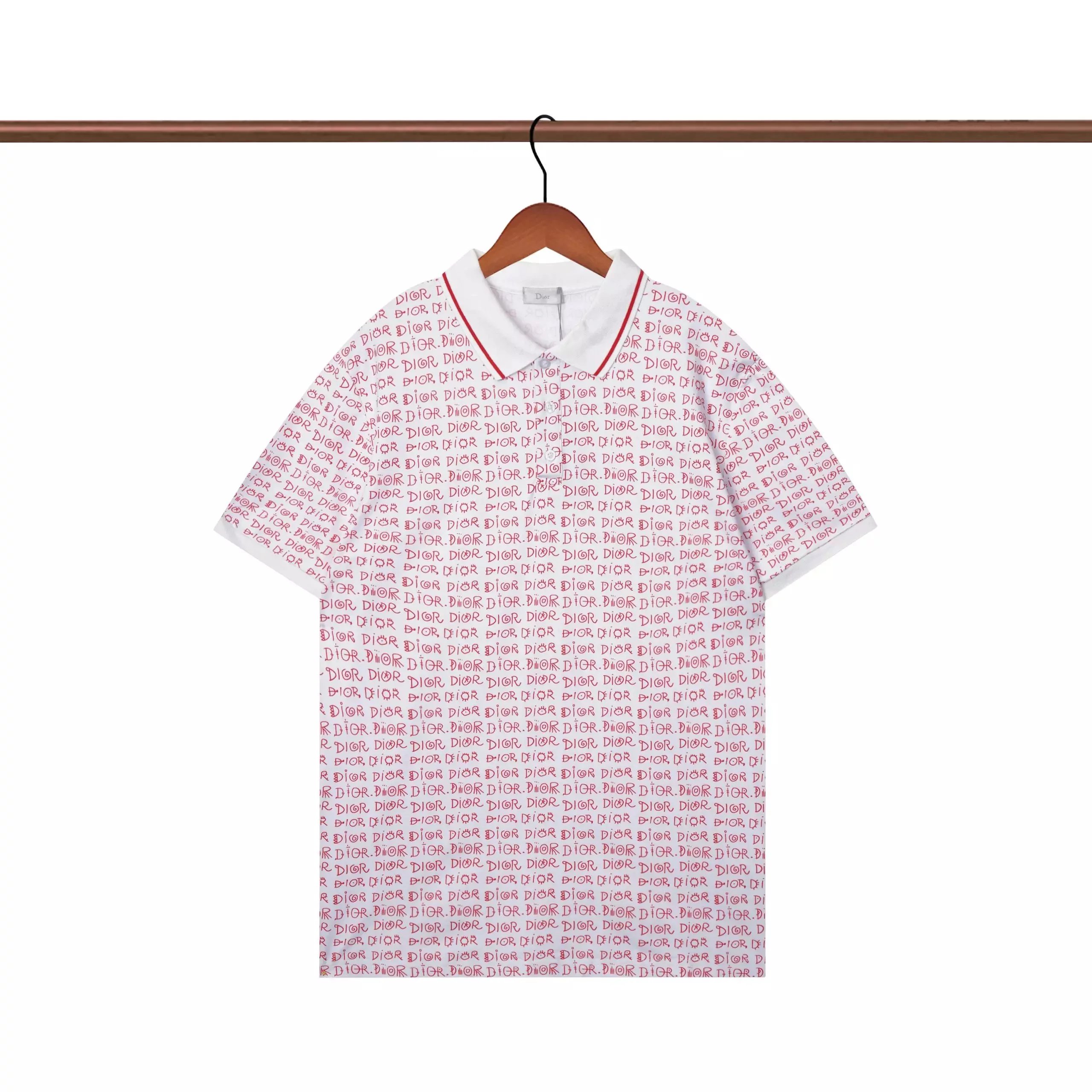 Dior Oblique Print Polo White Polo Shirt - 27