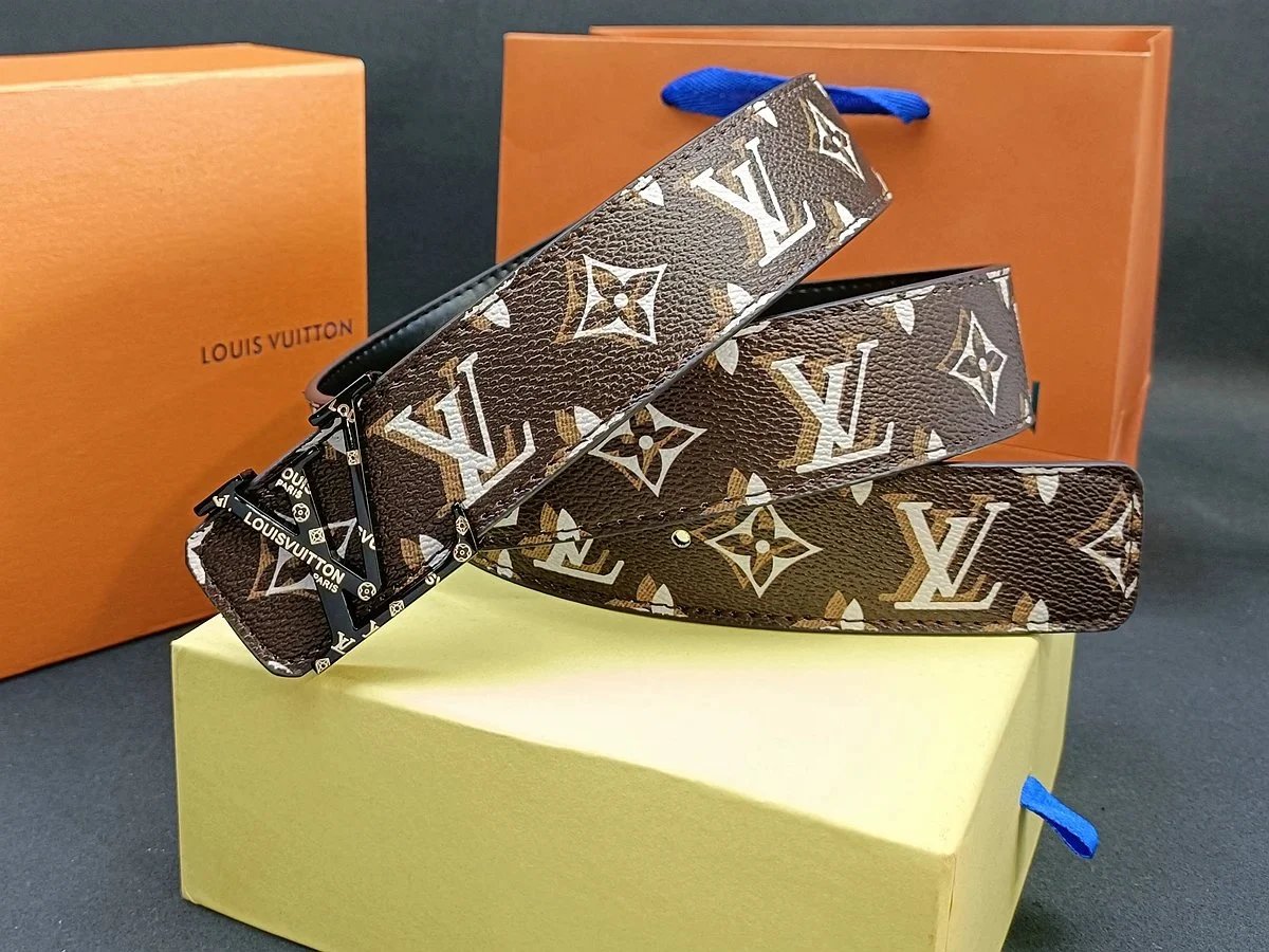 Louis Vuitton Damier Graphite Reversible Belt Silver Buckle - 6