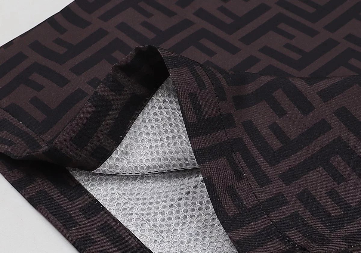Fendi FF Monogram Print Shorts Black - 15