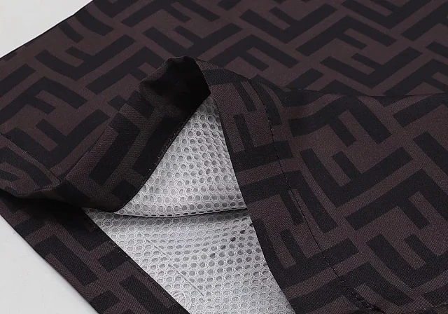 Fendi Shirts Short-Sleeve FF Monogram Camp-Collar Shirt product detail image 14