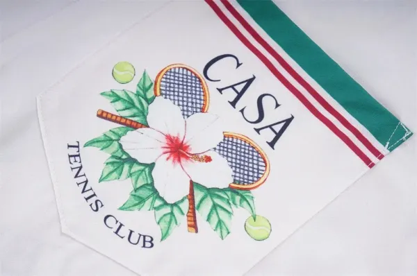 Casablanca Casa Tennis Club White Polo Shirt - 4