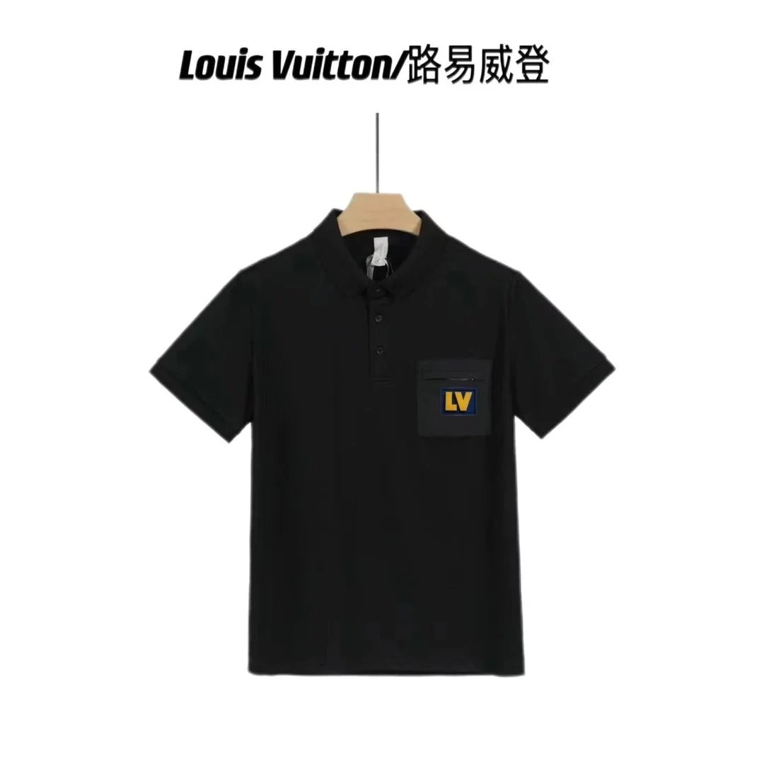 Louis Vuitton LV Monogram Embroidered White Polo Shirt Tops Polo - 23