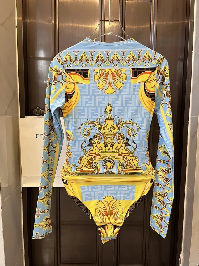 Versace Swimwear Triangle Tie-Side Bikini Set product detail image 24