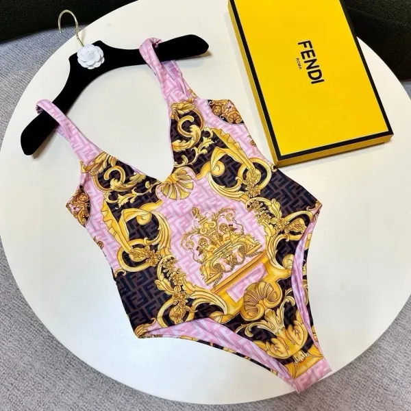 Versace Medusa Urn Print Long-Sleeve Bodysuit Lilac - 44