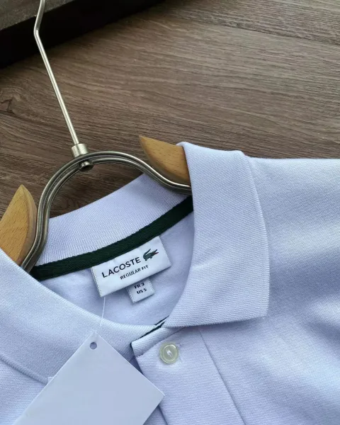 Lacoste Classic Polo Shirt White with Navy Trim Polo - 4