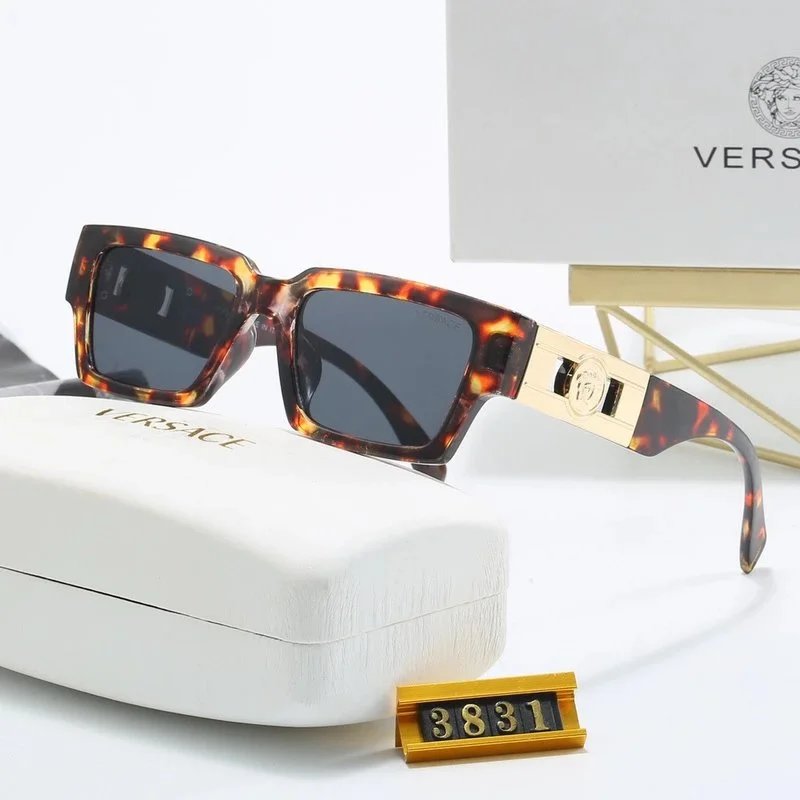 Versace Eyewear 3831 square-frame sunglasses with Medusa temple plaques — 9