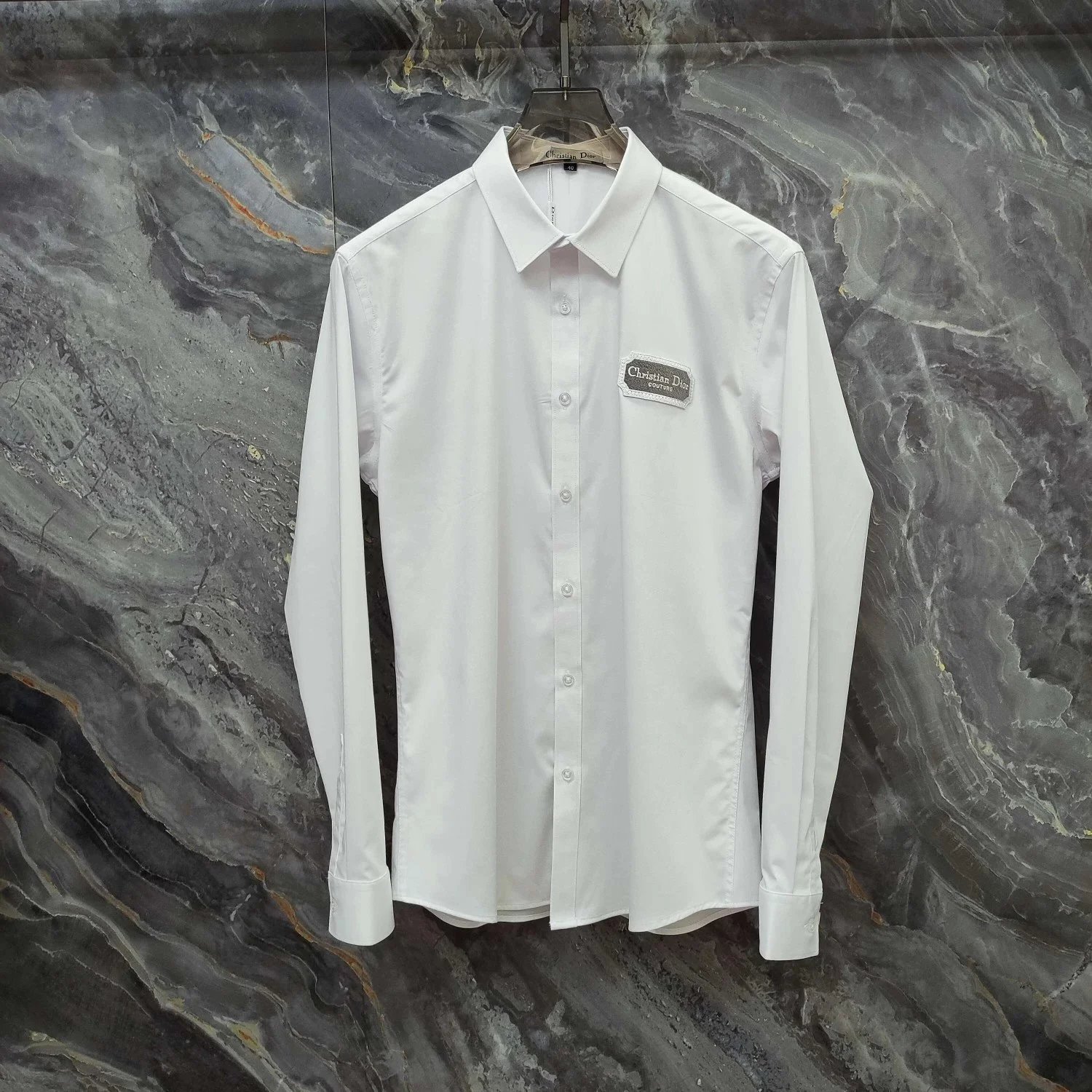 Dior Black Shirt with Turtle Brooch - 22