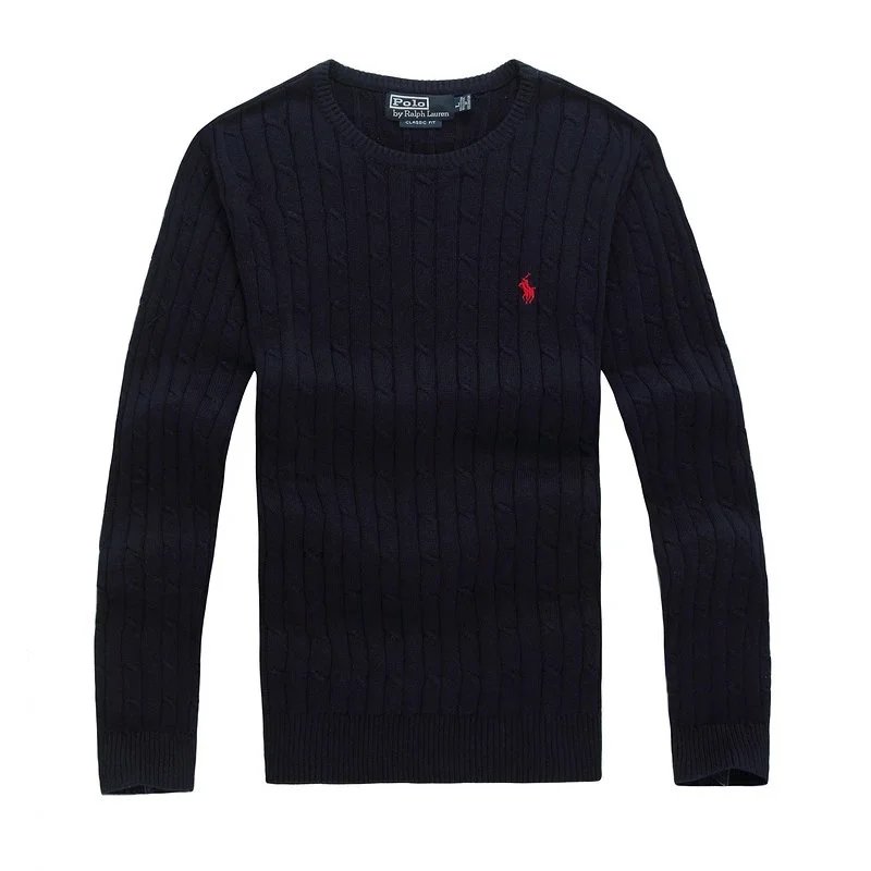 Polo Ralph Lauren Cable Knit Quarter-Zip Sweater Blue - 11